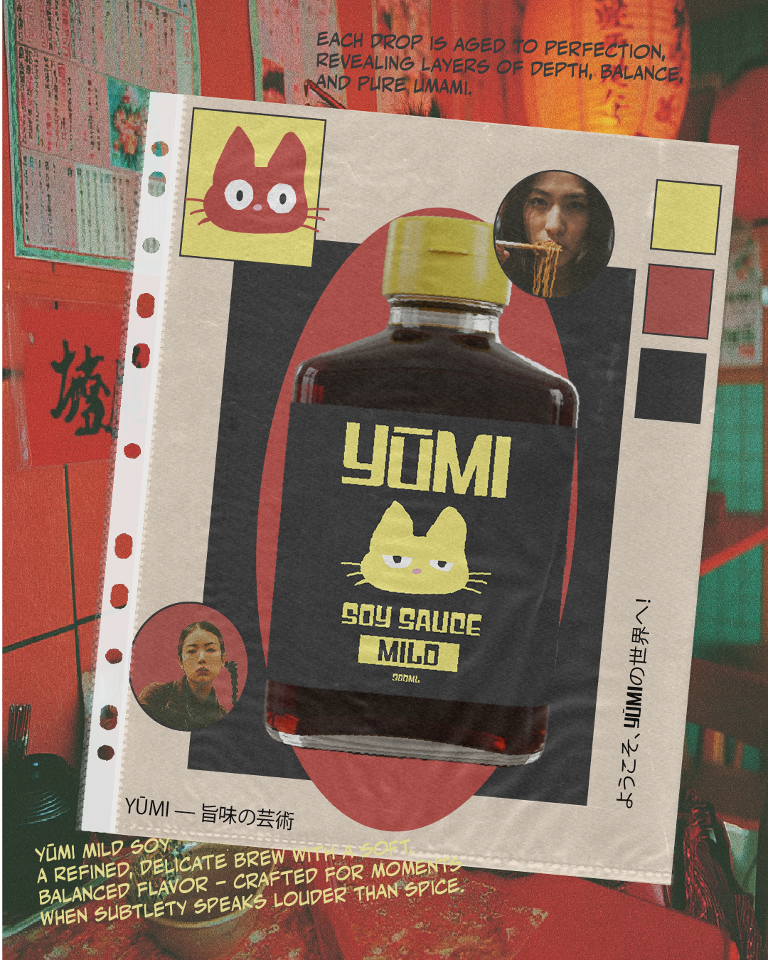 Yumi typography and brand identity